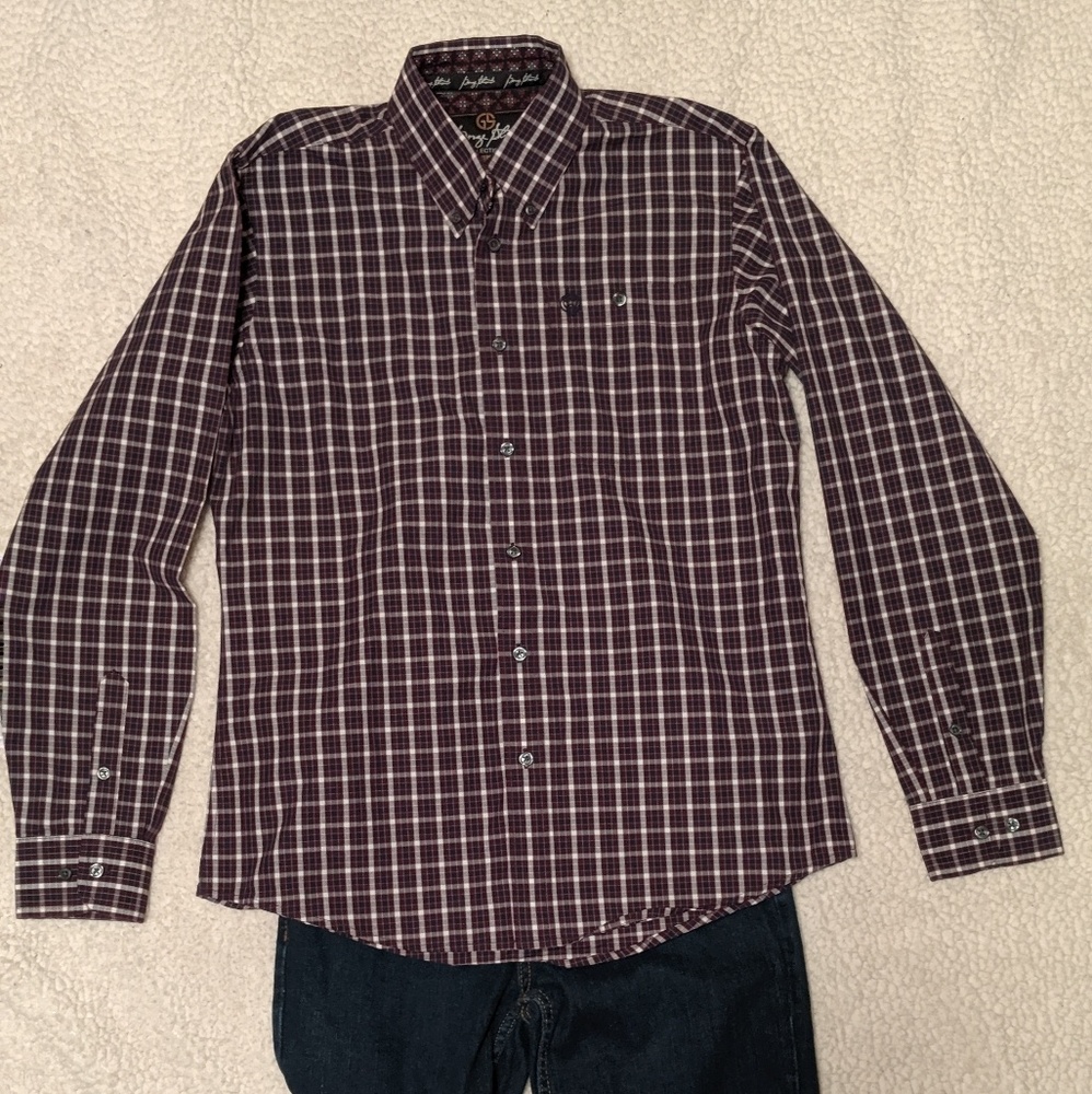 George Strait Wrangler Big Boys shirt sz XL